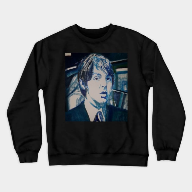 Paul McCartney by Mike Nesloney Crewneck Sweatshirt by Mike Nesloney Art